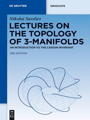 cover image of Lectures on the Topology of 3-Manifolds